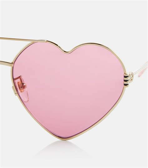 heart shaped sunglasses gucci|unisex Gucci sunglasses.